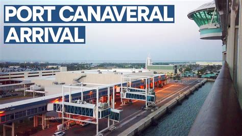 Arrival Into Port Canaveral Cruise Terminal 1 Youtube