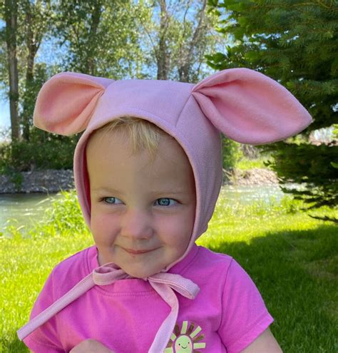 Pink Pig Baby Hatpink Pig Costume Hatpig Ears Baby Hatpink Etsy