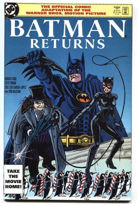 Batman Returns 1992 Movie Adaptation Comic Book Catwoman Comic Books