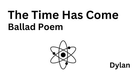 The Time Has Come - Poem - YouTube