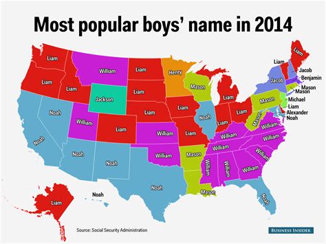Here Are The Most Popular Baby Names In Every State