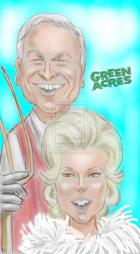 Green Acres By ~adavis57 On Deviantart Caricature Sketch Celebrity