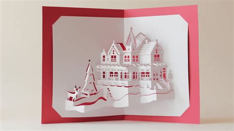 You have made a christmas present pop up card. WORLD FIRST DUAL LAYERS CHRISTMAS HOUSE POP-UP CARD - YouTube