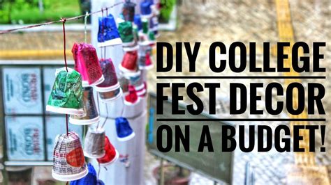The ideas are endless if you plan halloween as the theme for your college party. College fest decor on a budget | Room decor | At the rate ...