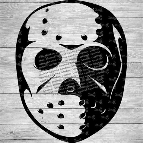 Jason Friday the 13th Mask SVG,EPS & PNG Files - Digital Download files