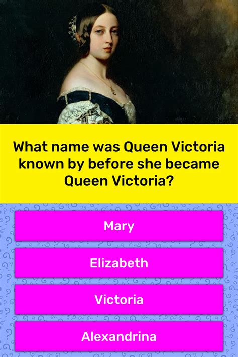 Victoria day is a public holiday in 7 provinces and 3 territories, where it is a day off for the general population, and schools and most businesses are closed. What name was Queen Victoria known... | Trivia Questions ...