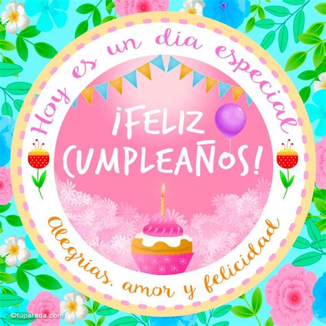 Tarjeta De Cumpleaños Con Cupcake Cumpleaños Tarjetas Postales Gratis Feli Imprimibles