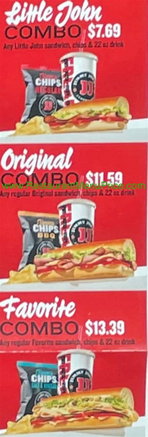 Jimmy Johns Menu With Prices Updated April 2024