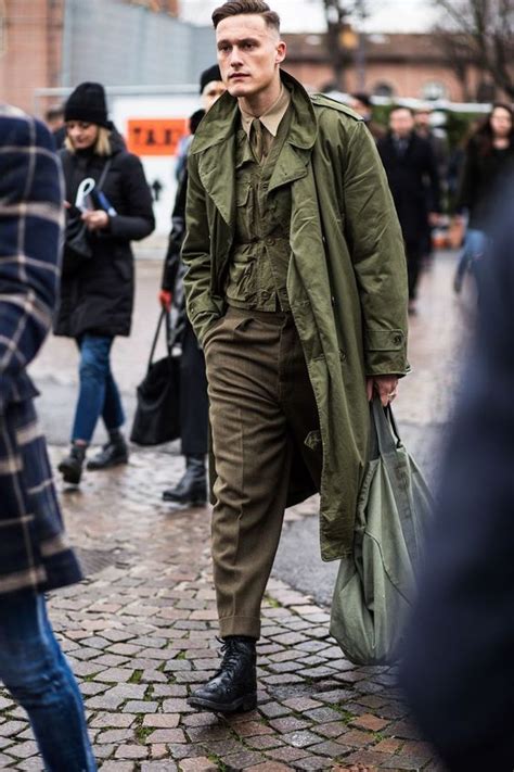 Men’s Look Military Style Mens Street Style Military Fashion Military Outfit