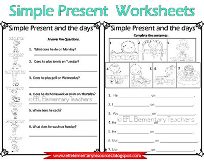 ESL Simple present printable worksheets in 2020 | Simple ...
