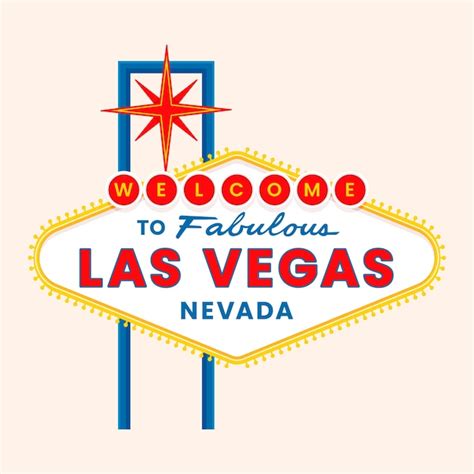 Premium Vector Flat Design Las Vegas Sign Illustration