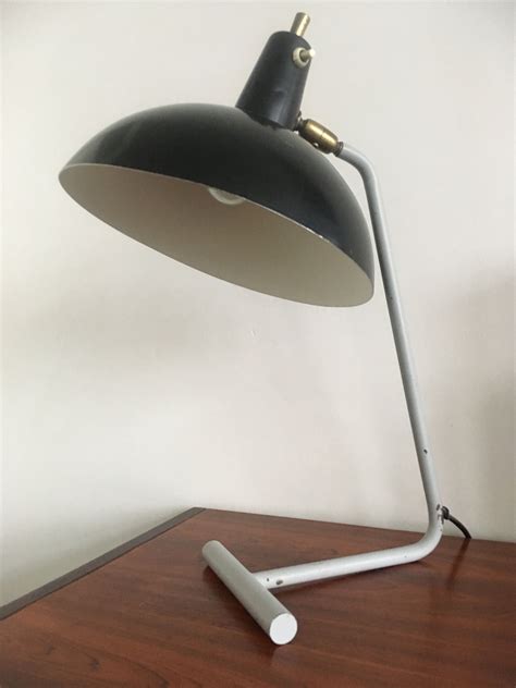 Save 20% off with code free shipping add to cart. J.J.M. Hoogervorst for Anvia; table lamp mod. 6019, enameled and chromed metal, Netherlands, c1950