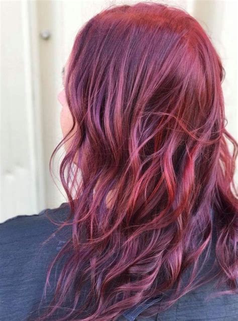 Red And Purple Hair Long Hair Styles Hair Styles Purple Hair