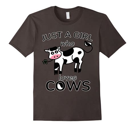 just a girl who loves cows cute farm cow girls t shirt t shirt managatee
