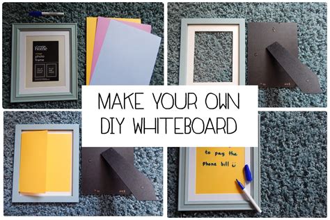 Make Your Own Diy Whiteboard Diy Whiteboard White Board Diy Photo Frames