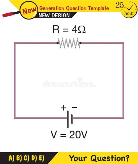 Notas De Física Circuitos Eléctricos Simples Stock De Ilustración Ilustración De Circuito