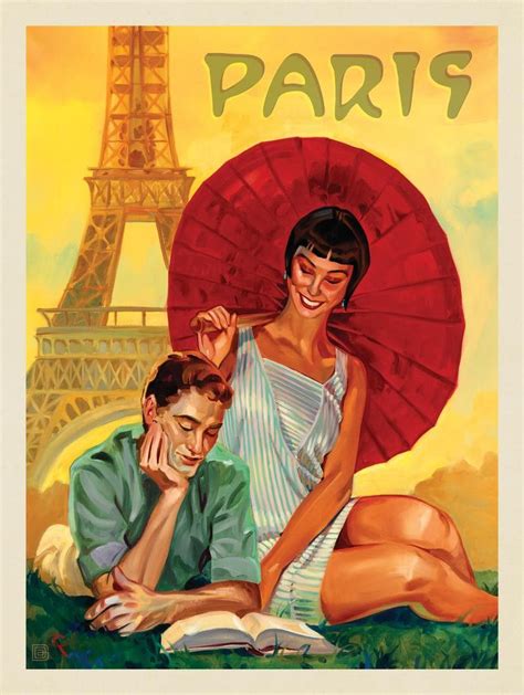 Kai Carpenter Parisian Parasol This Series Of Romantic Travel Art Is
