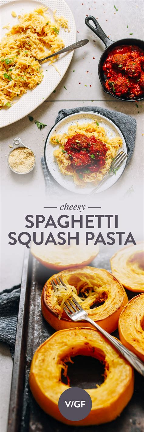 Cheesy Spaghetti Squash Pasta Minimalist Baker Recipes
