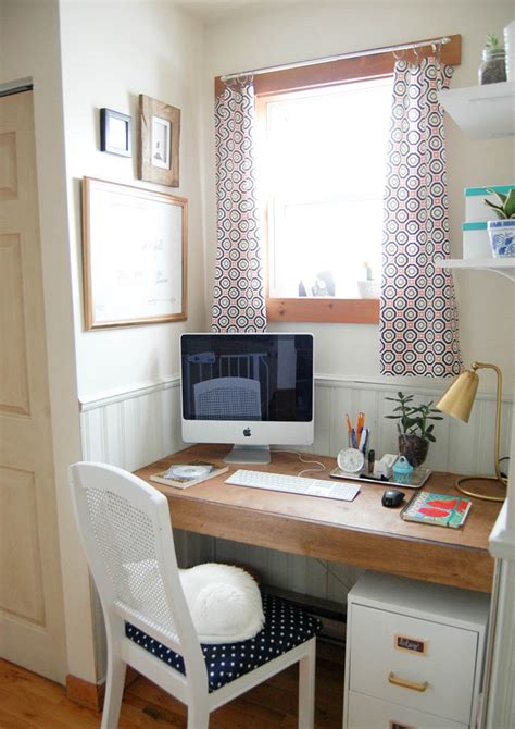 Attach a 2 x 4 cut to 80 inches to the long wall and two smaller pieces of 2 x 2 to the adjacent walls. Make your own Built-in Floating Desk | Space Saving ...