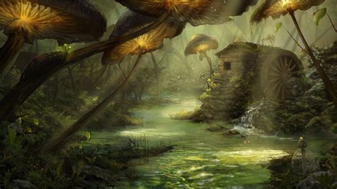 Artstation Fantasy Swamp Anna Kand Fantasy Landscape Fantasy Art