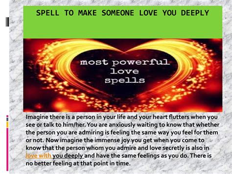 Spells To Make Someone Love You Deeply By Chant Spells Issuu