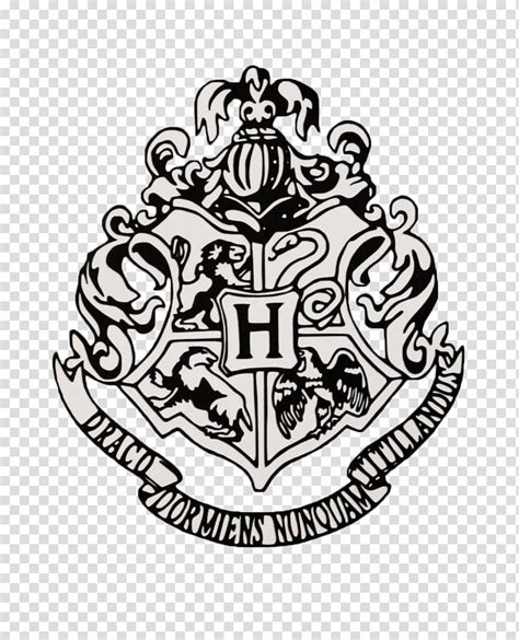Black and white library crest pinterest harry potter house. Draco Dormiens Nunquam logo, Hogwarts Harry Potter and the ...