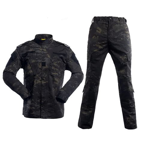Bdu Tactical Camouflage Military Uniform Multicam Black Army Clothing