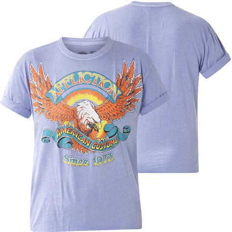 affliction ac eagle clutch t shirt print with bird