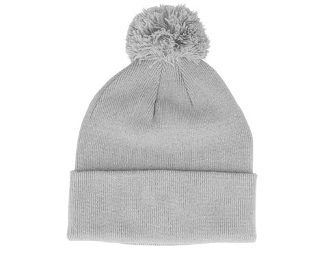 Original Pom Pom Light Grey Beanie Beanie Basic Beanies Uk