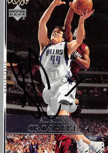 Austin Croshere Autographed Basketball Card Dallas Mavericks 2007 Upper