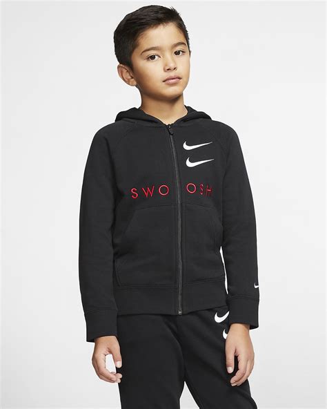 Nike Sportswear Swoosh Older Kids Boys Full Zip French Terry Hoodie