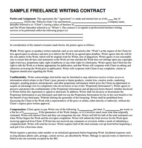 Freelance Writing Proposal Template