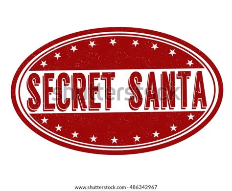 Secret Santa Grunge Rubber Stamp On เวกเตอร์สต็อก ปลอดค่าลิขสิทธิ์