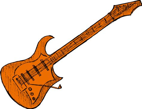 Electric Guitar Drawing Vector Eps Svg Png Transparent Onlygfx Com My