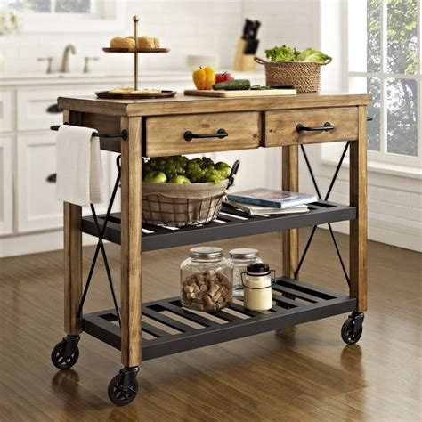 Portable Kitchen Island Cart Edgewood Cabinetry