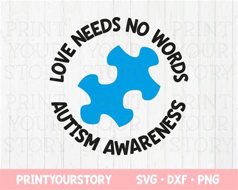 Autism SVG DXF PNG Svg File for Cricut Instant Digital - Etsy | Autism