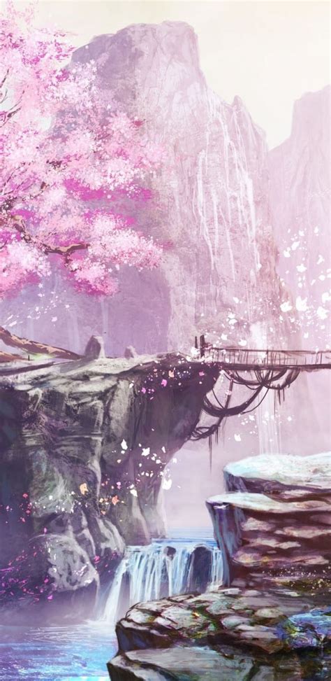 Cute Cherry Blossoms Anime Scenery Wallpapers Top Free Cute Cherry