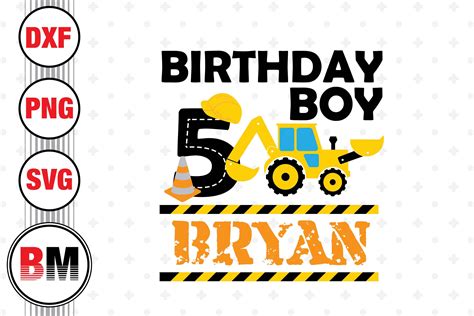 5th Birthday Construction Svg Png Dxf Files By Bmdesign Thehungryjpeg