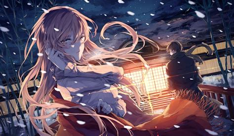 Original Characters Anime Anime Girls Snow Wallpapers Hd Desktop