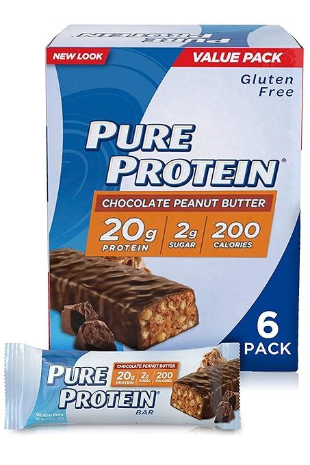 Pure Protein 50 G High Protein Bar 20 G Protein 6 Bars Chocolate