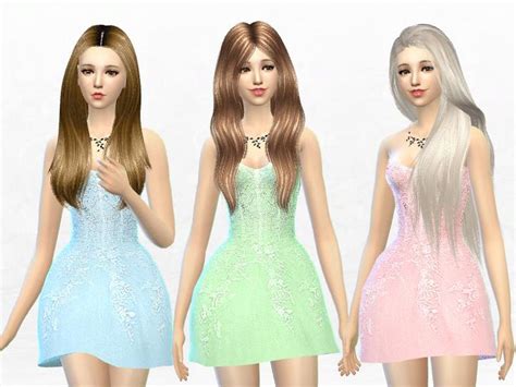 Vixella Cc Sims 4 Dresses Prom Dresses Dresses