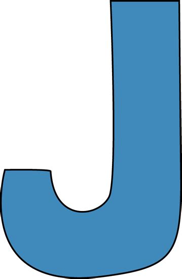 Blue Alphabet Letter J Clip Art Blue Alphabet Letter J Image