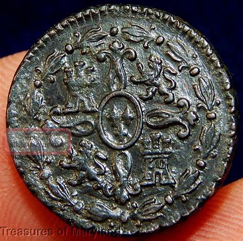 Early Spanish Coin 1776 Portrait 2 Maravedis Coin Ac12