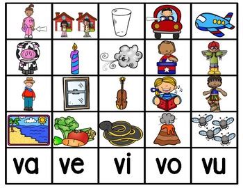 Va Ve Vi Vo Vu By Bilingual Printable Resources TpT