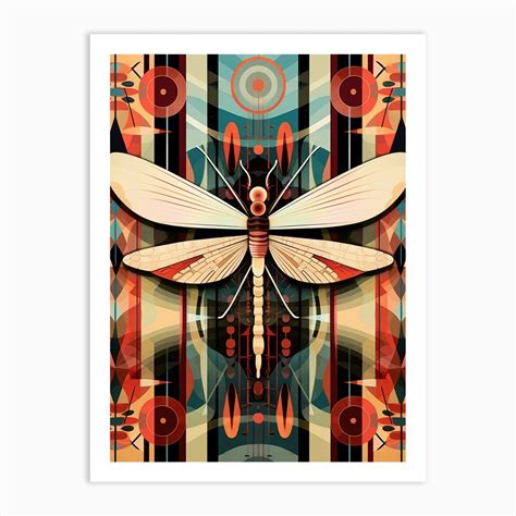 Dragonfly Geometric 4 Art Print By Dragonfly Dreams Fy