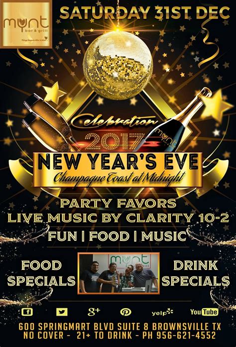 Get your fill of flavorful indian food with kohinoor's new year's eve specials and deals. New Year's Eve Celebration @ Mynt Bar & Grill Midnight ...