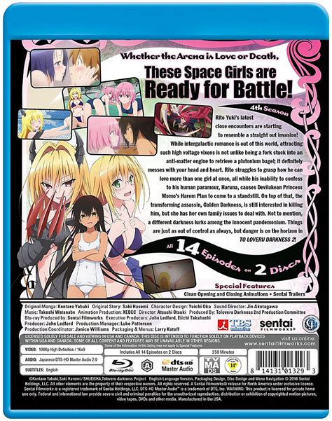 Buy Bluray To Love Ru Darkness 02 Complete Collection Blu Ray