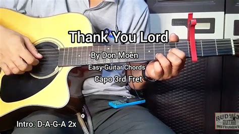 Thank You Lord By Don Moen Easy Guitar Chords Tutorial With Lyrics