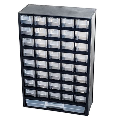 The dividers are easily removed to create dozens of custom configurations for a wide variety for storage possibilities. Stalwart Plastic 41-Compartment Hardware Storage Box ...