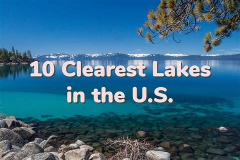 10 Clearest Lakes In The Us Rv Lifestyle
